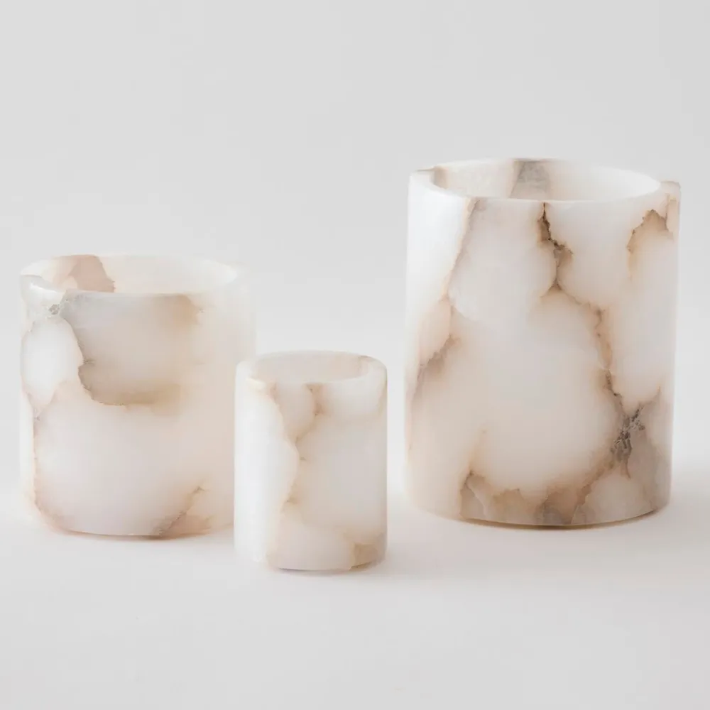 Tell Me More Andet Boligtilbehør|Lysestager>Alabaster Candle Holder XSmall