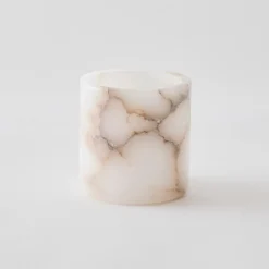 Tell Me More Andet Boligtilbehør|Lysestager>Alabaster Candle Holder Small