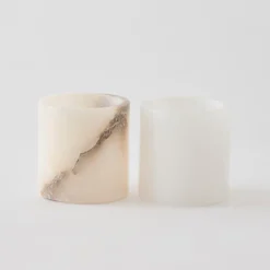 Tell Me More Andet Boligtilbehør|Lysestager>Alabaster Candle Holder Small