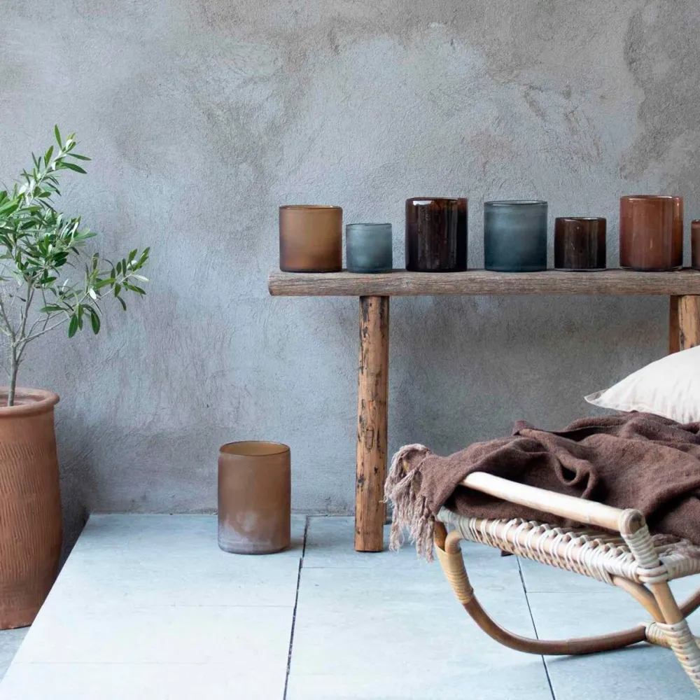 Tell Me More Andet Boligtilbehør|Lysestager>Frost Candleholder Large Grey