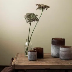 Tell Me More Andet Boligtilbehør|Lysestager>Frost Candleholder Large Brown