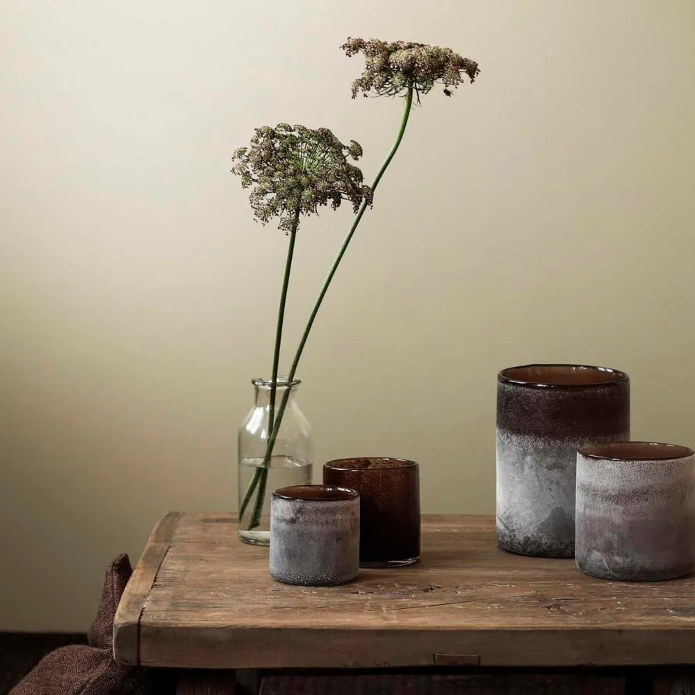 Tell Me More Andet Boligtilbehør|Lysestager>Frost Candleholder Large Brown