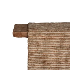 Tell Me More Entré|Tæpper & Måtter>Hemp Wool Stripe Rug Nature 80x300 cm
