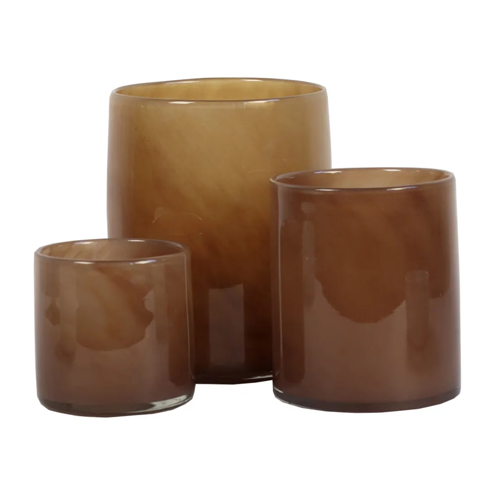 Tell Me More Andet Boligtilbehør|Lysestager>Lyric Candleholder Small Brown