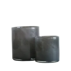 Tell Me More Andet Boligtilbehør|Lysestager>Lyric Candleholder Large Dark Grey
