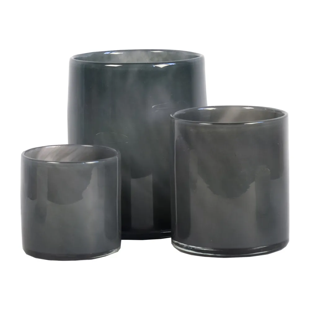 Tell Me More Andet Boligtilbehør|Lysestager>Lyric Candleholder Large Dark Grey