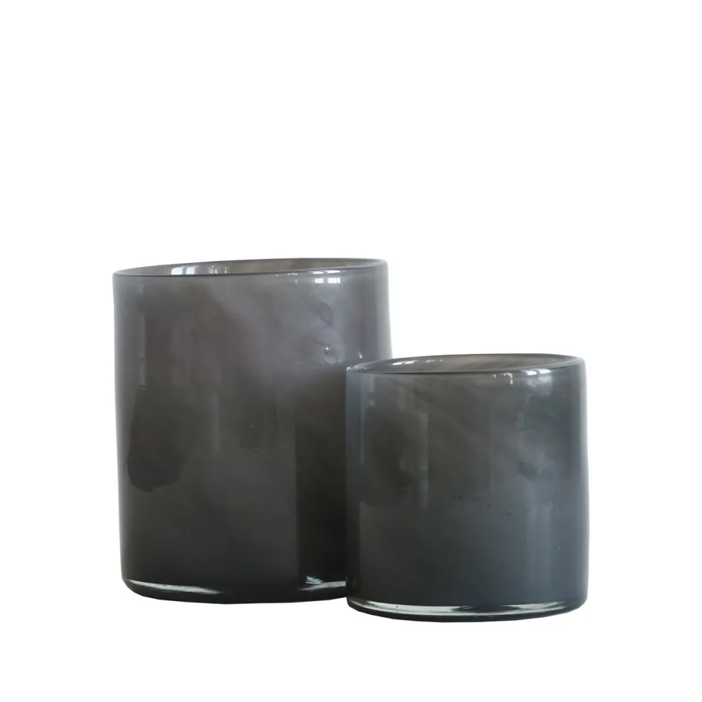 Tell Me More Andet Boligtilbehør|Lysestager>Lyric Candleholder Small Dark Grey