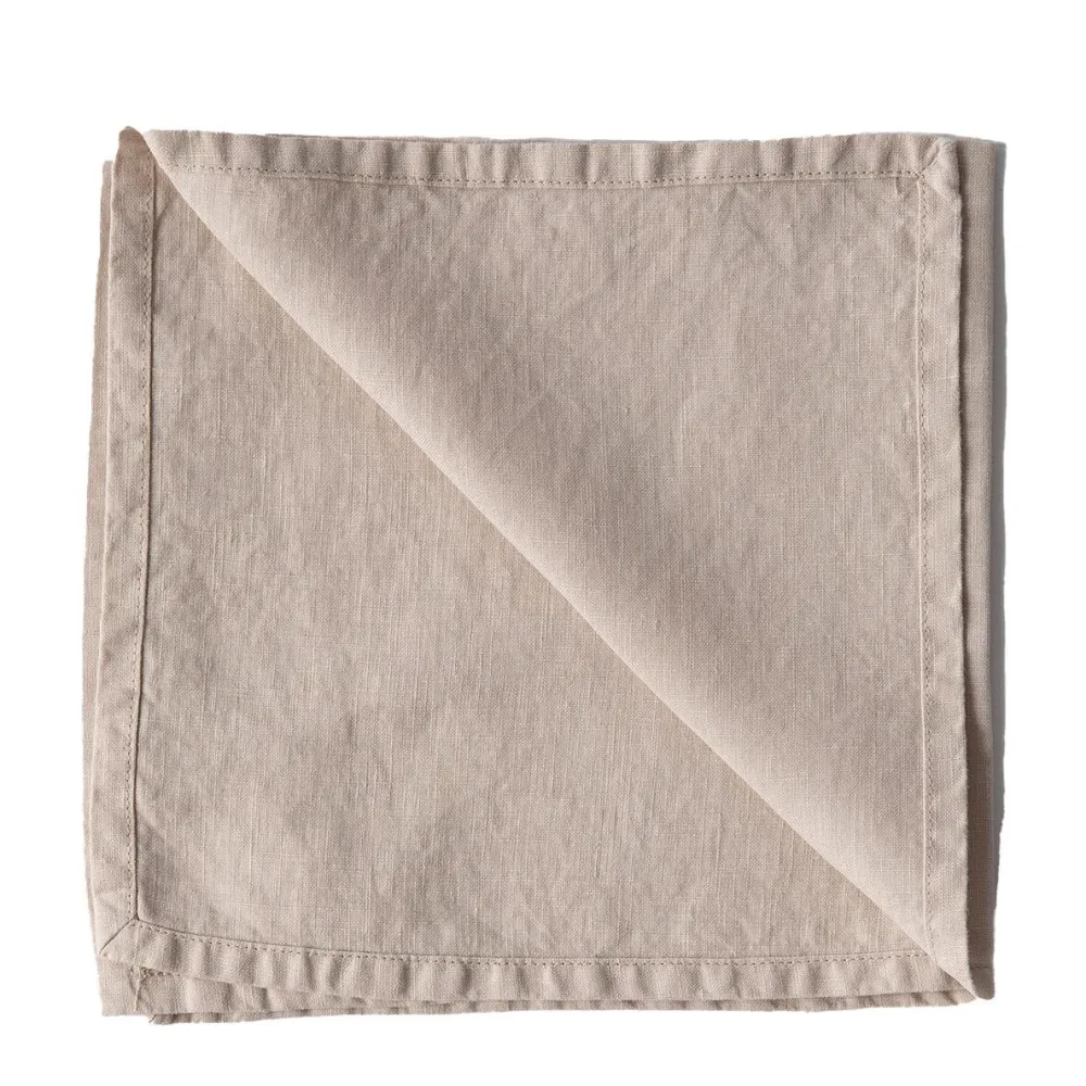 Tell Me More Køkken|Køkkentekstiler>Napkin Linen Warm Grey