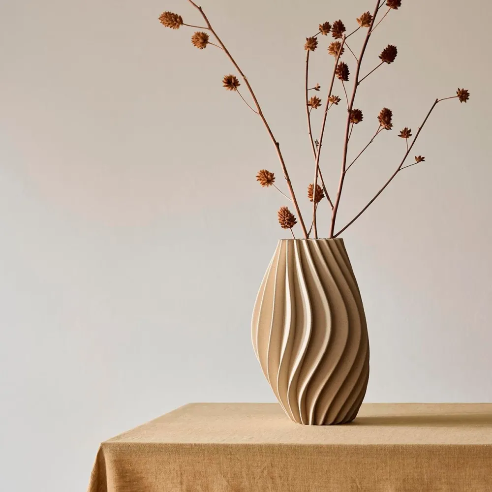 Tell Me More Andet Boligtilbehør|Vaser>Vento Vase Beige Large
