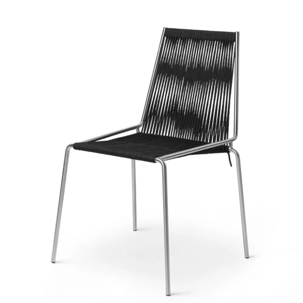 THORUP COPENHAGEN Køkken|Stole>Noel Stol 203 Rustfrit Stål/Sort