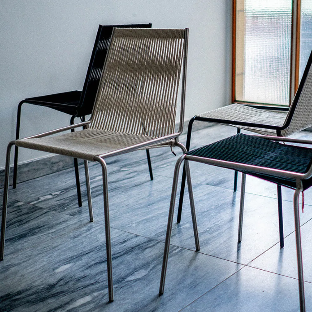 THORUP COPENHAGEN Køkken|Stole>Noel Stol 201 Sort/Natur