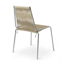 THORUP COPENHAGEN Køkken|Stole>Noel Stol 202 Rustfrit Stål/Natur