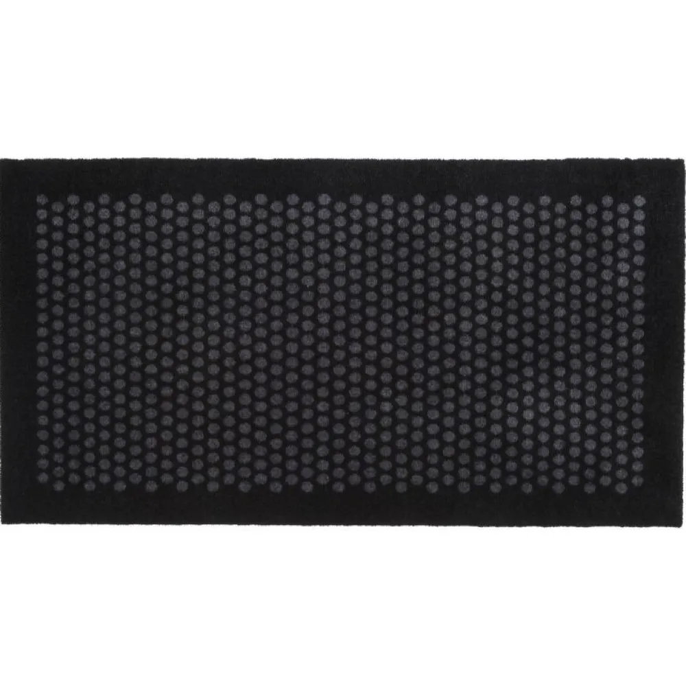 Tica Copenhagen Tæpper & Måtter>Dot Smudsmåtte Sort/Grå 67x120 cm