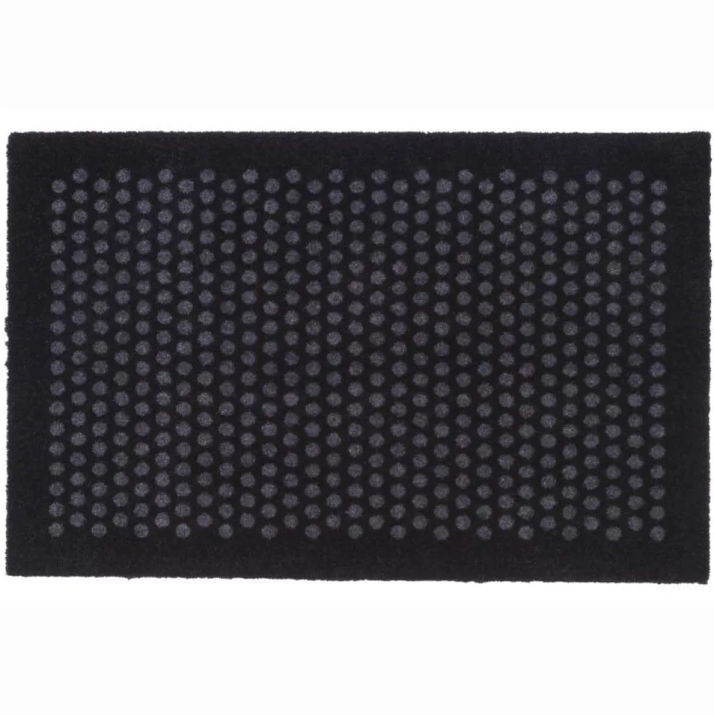 Tica Copenhagen Tæpper & Måtter>Dot Smudsmåtte Sort/Grå 60x90 cm