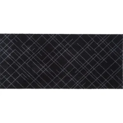 Tica Copenhagen Tæpper & Måtter>Lines Smudsmåtte Sort/Grå 67x150 cm