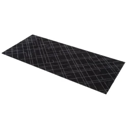 Tica Copenhagen Tæpper & Måtter>Lines Smudsmåtte Sort/Grå 67x150 cm