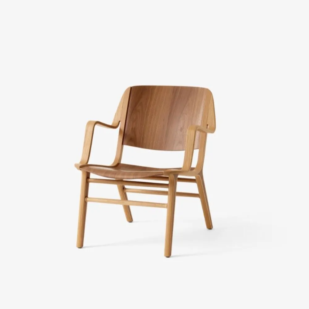 &Tradition Stole|Stue>AX HM11 Loungestol Eg/Valnød