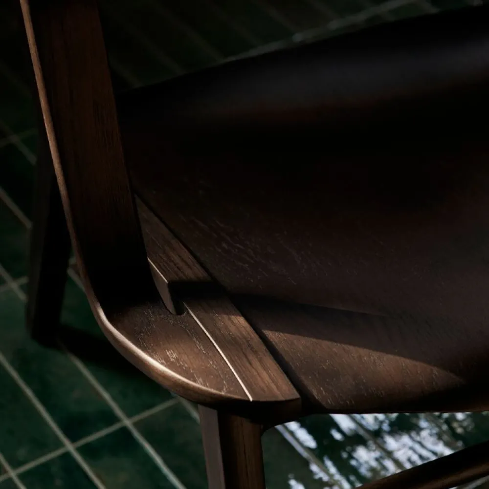 &Tradition Stole|Stue>AX HM11 Loungestol Mørkbejdset Eg