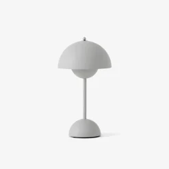 Børn &Tradition Belysning|Bordlamper>Flowerpot Portable Table Lamp VP9 Matt Light Grey