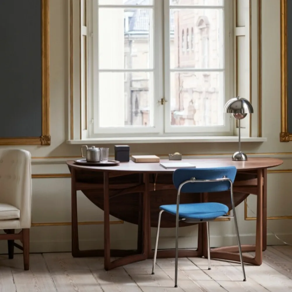 Børn &Tradition Børneværelse|Belysning>Flowerpot Table Lamp VP3 Chrome Plated