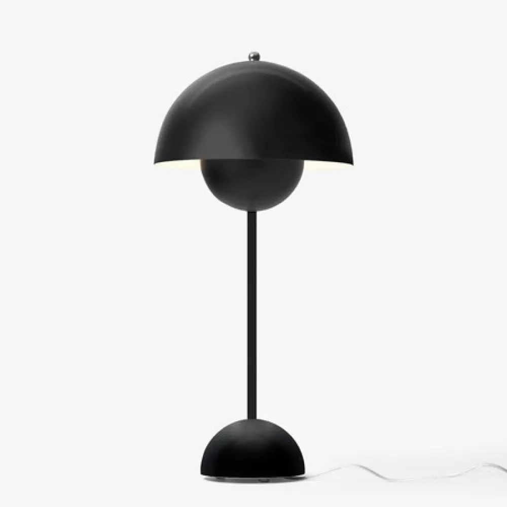 Børn &Tradition Belysning|Bordlamper>Flowerpot Table Lampe VP3 Matt Black