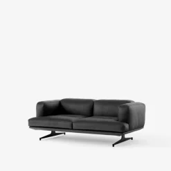 &Tradition Stue|Sofaer>Inland AV22 Sofa Sort Læder