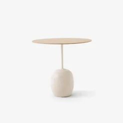 &Tradition Stue|Borde>LN9 Lato Bord Ivory White/Eg Ø50 cm