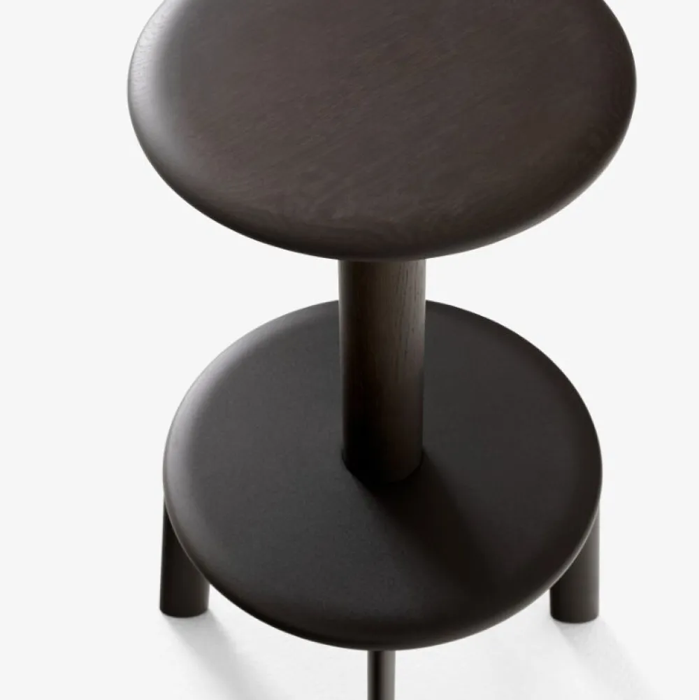&Tradition Stole|Stue>Massif AV39 Dark Stained Oak & Warm Black