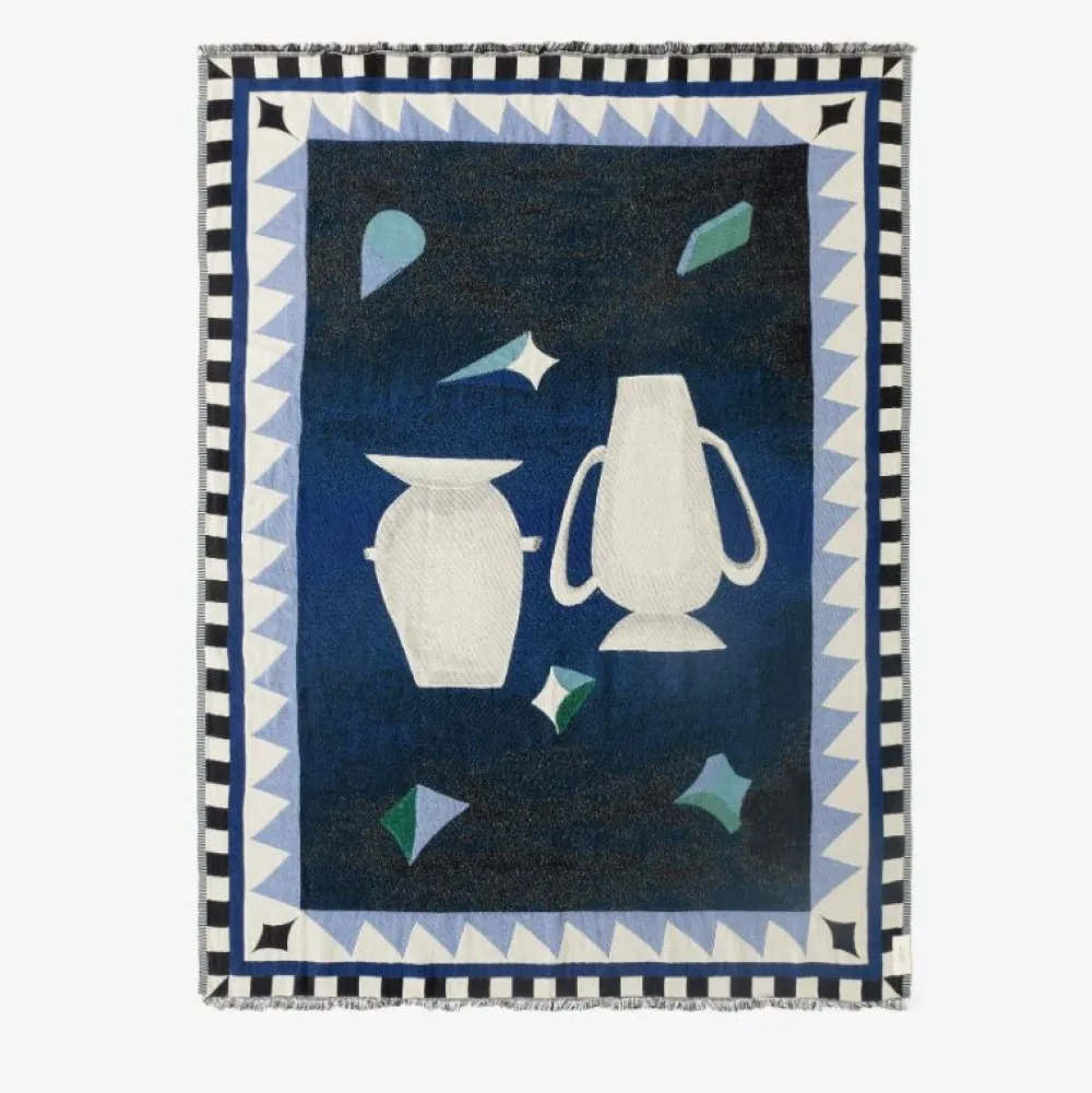 &Tradition Plaider>Momento Throw Midnight Blue