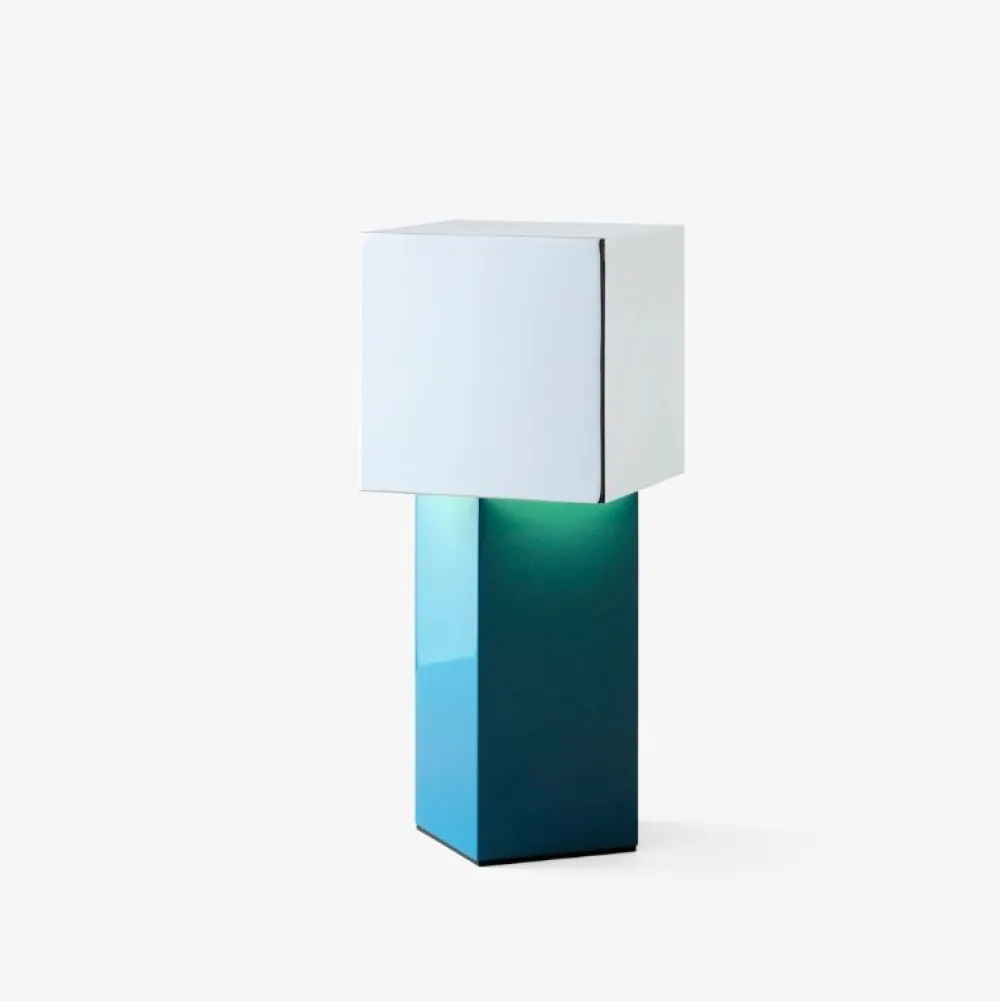 Børn &Tradition Kontor|Belysning>Pivot ATD7 Bordlampe Blue/Silver