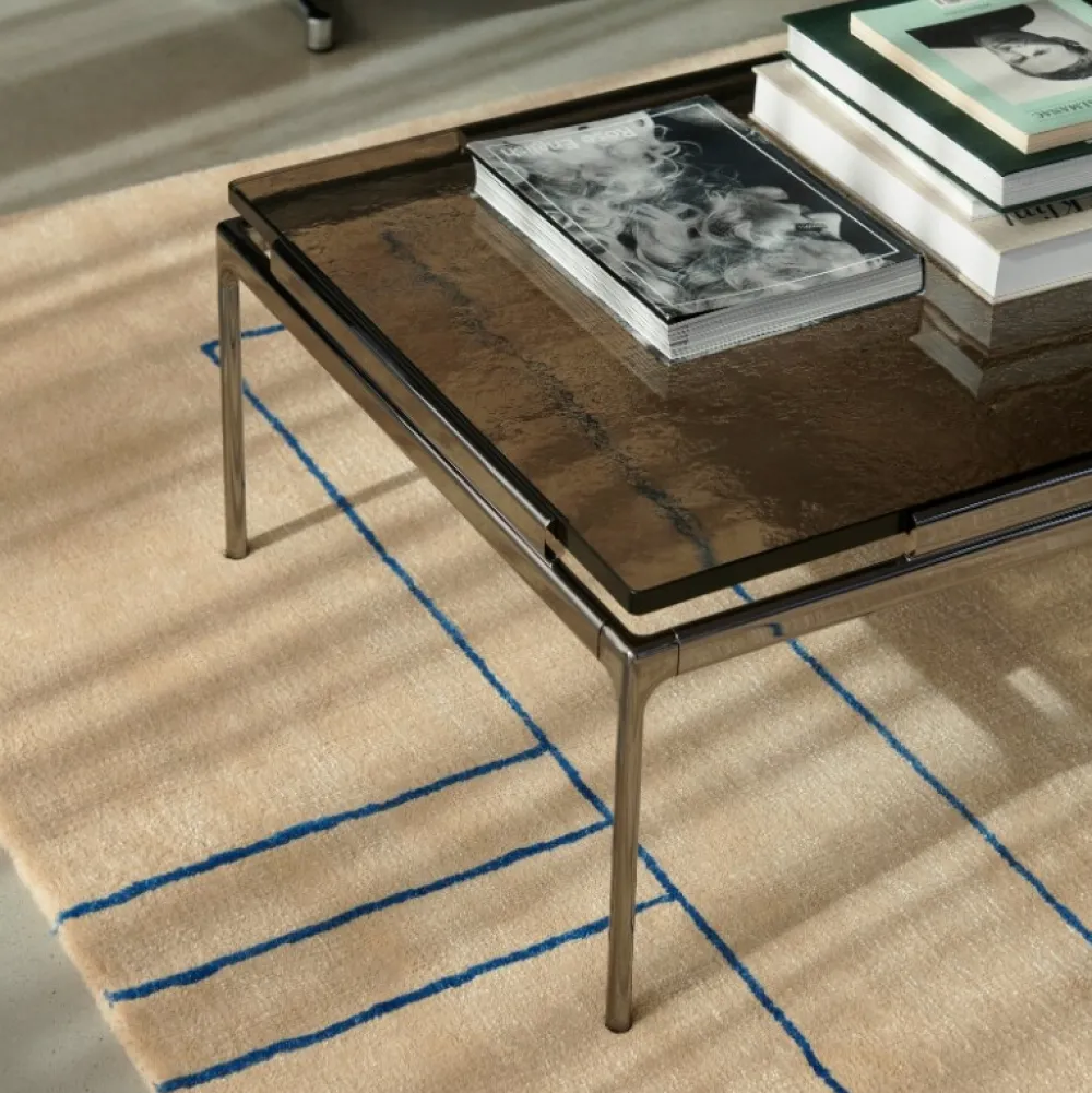 &Tradition Stue|Borde>Sett LN12 Smoked Cast Glass