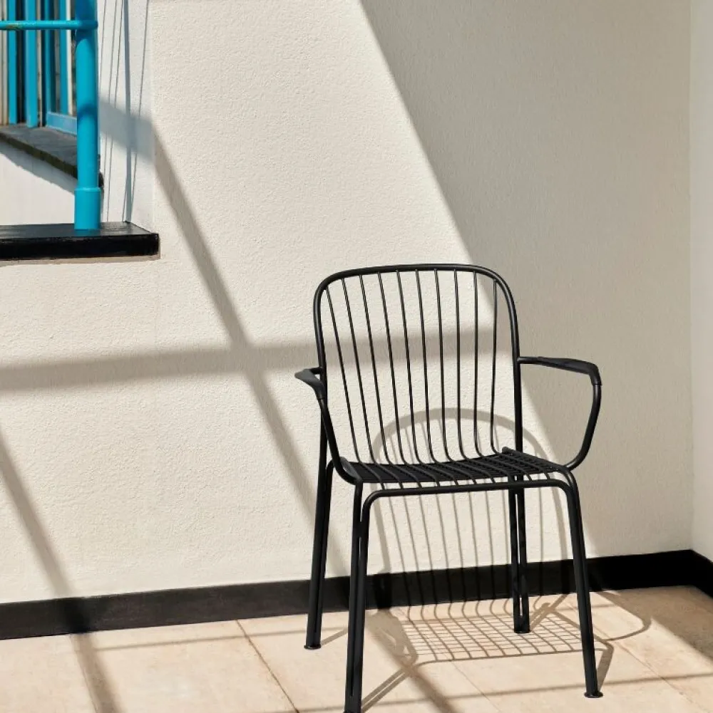 &Tradition Stole|Havemøbler>Thorvald SC95 Armstol Warm Black