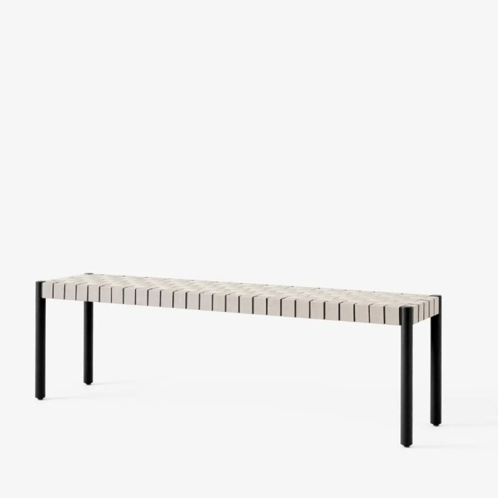&Tradition Stue|Entré>TK5 Betty Bench Black Oak Natural Webbing