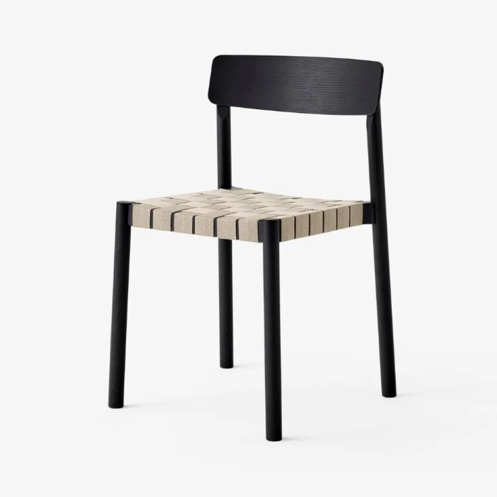 &Tradition Stue|Stole>TK1 Betty Chair Black Oak Natural Webbing