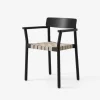 &Tradition Stue|Stole>TK9 Betty Chair Black Oak Natural Webbing