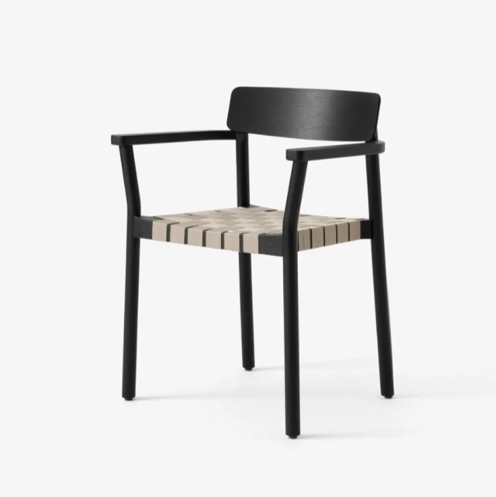 &Tradition Stue|Stole>TK9 Betty Chair Black Oak Natural Webbing