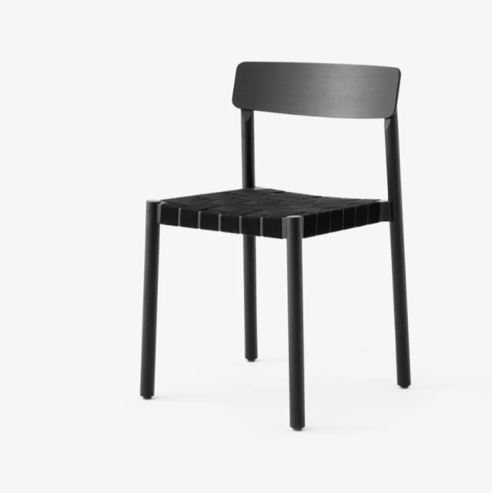 &Tradition Stue|Stole>TK1 Betty Chair Black Oak Black Webbing