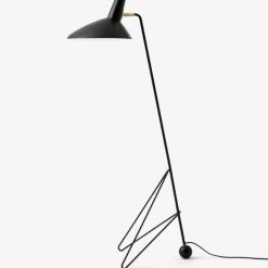 &Tradition Gulvlamper|Stue>Tripod HM8 Gulvlampe Sort