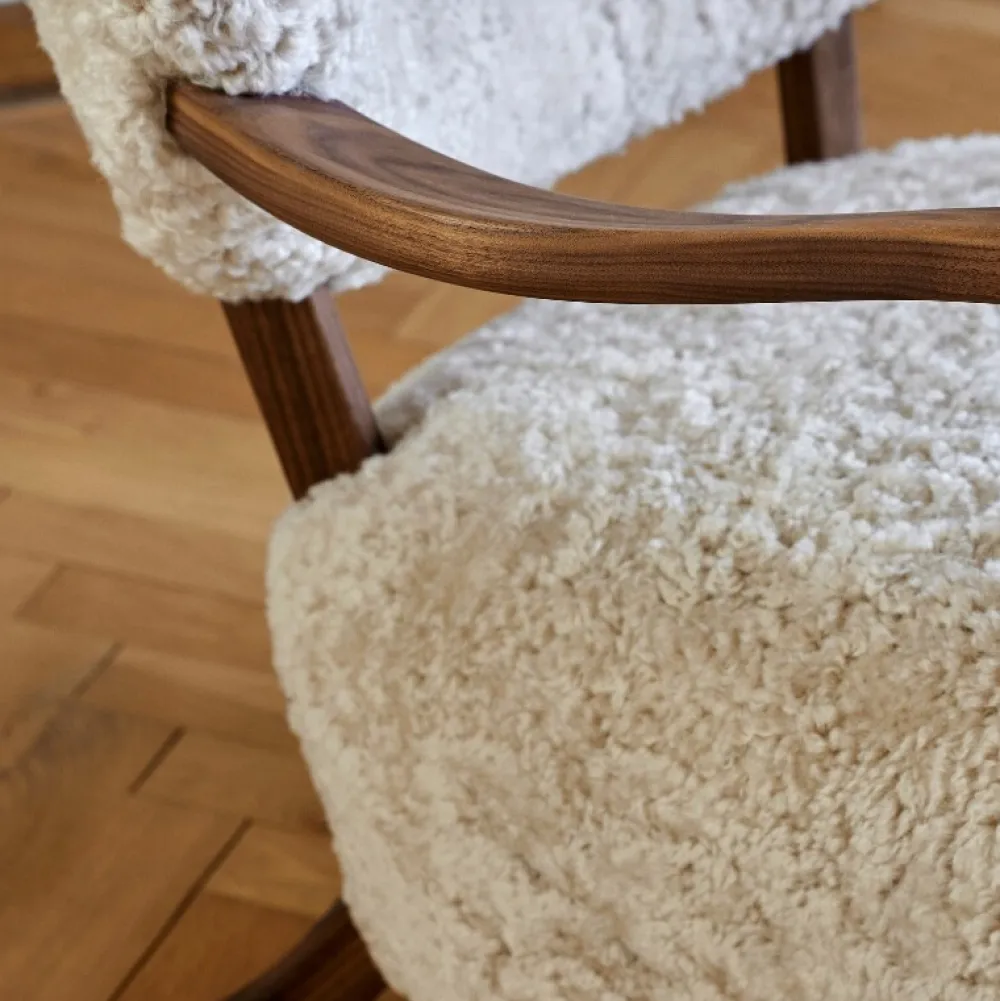 &Tradition Stue|Stole>Wulff ATD2 & ATD3 Moonlight Sheepskin Oiled Walnut