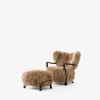 &Tradition Stue|Stole>Wulff ATD2 & ATD3 Honey Sheepskin Oiled Walnut