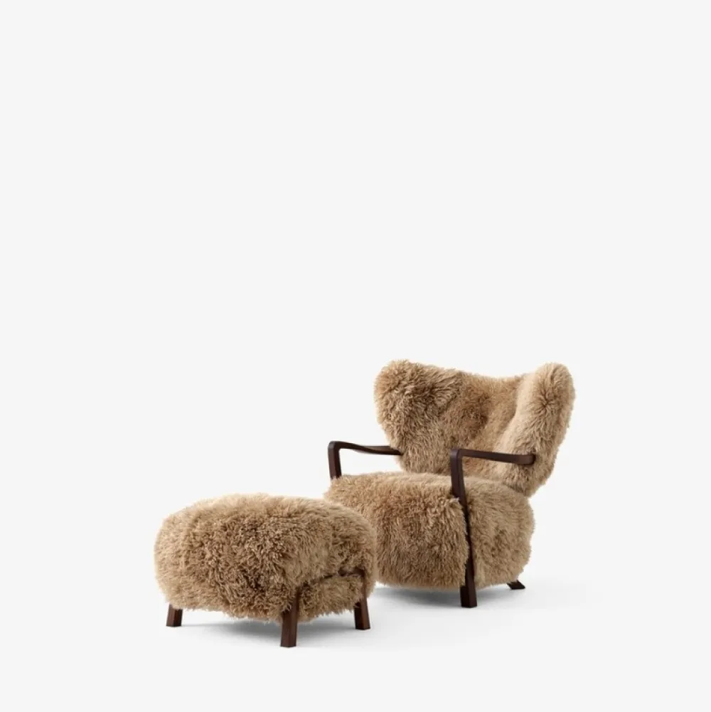 &Tradition Stue|Stole>Wulff ATD2 & ATD3 Honey Sheepskin Oiled Walnut