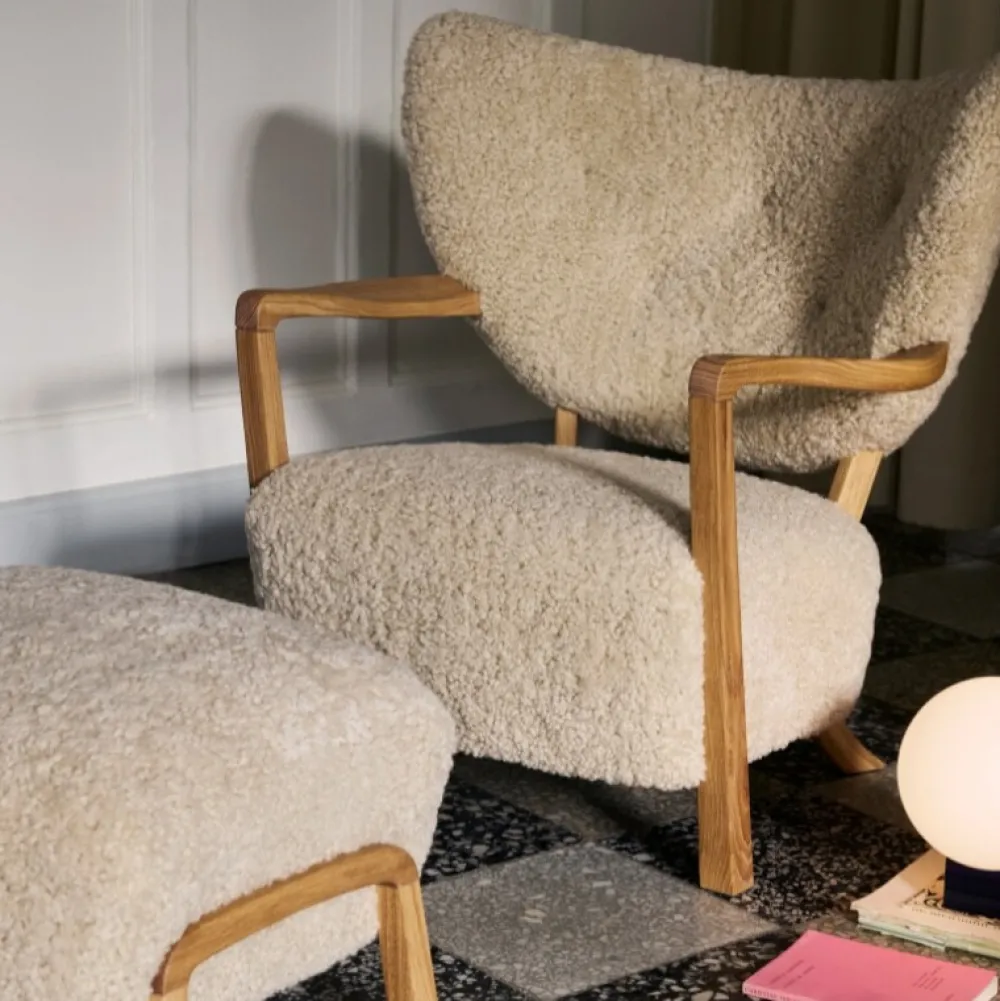 &Tradition Stue|Stole>Wulff ATD2 & ATD3 Moonlight Sheepskin Oiled Oak
