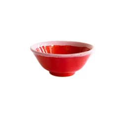Val Pottery Køkken|Keramik & Porcelæn>Inez Bowl Red/Pink Edge