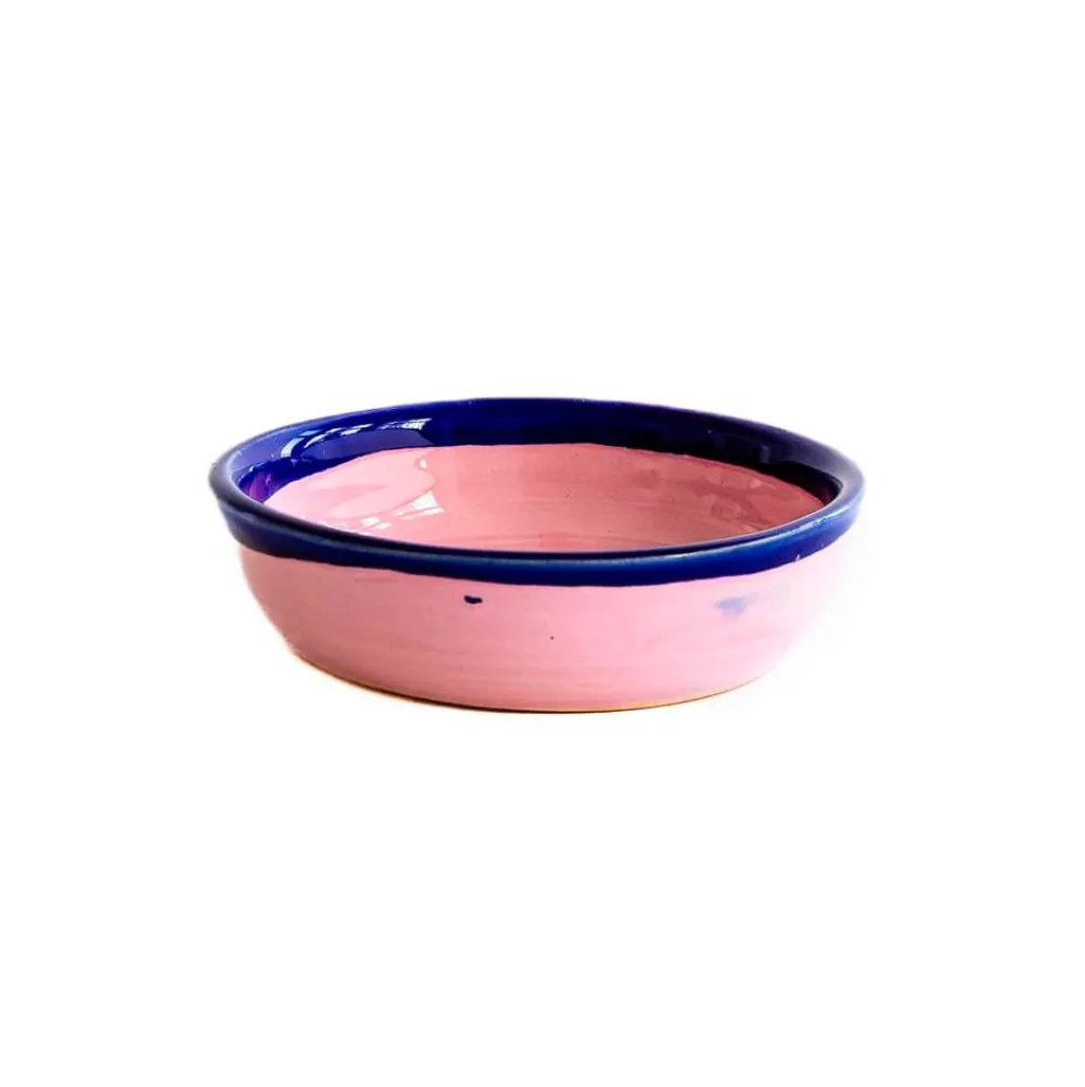 Val Pottery Køkken|Keramik & Porcelæn>Joana Bowl Pink/Blue Edge