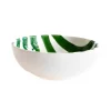 Val Pottery Køkken|Keramik & Porcelæn>Yummy Yoghurt Bowl Dark Green Stripes