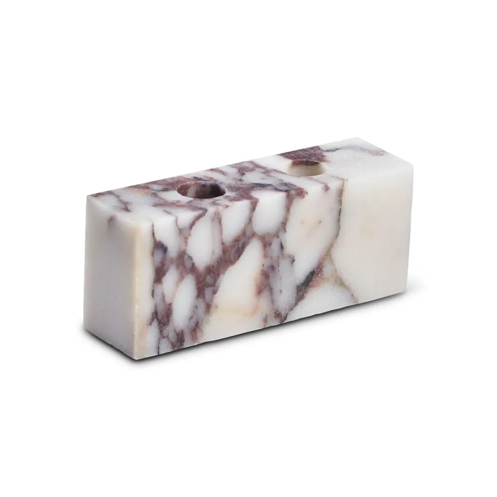Wabi Sabi Nordic Andet Boligtilbehør|Lysestager>Epode Lysestage (2) Calacatta Violetta
