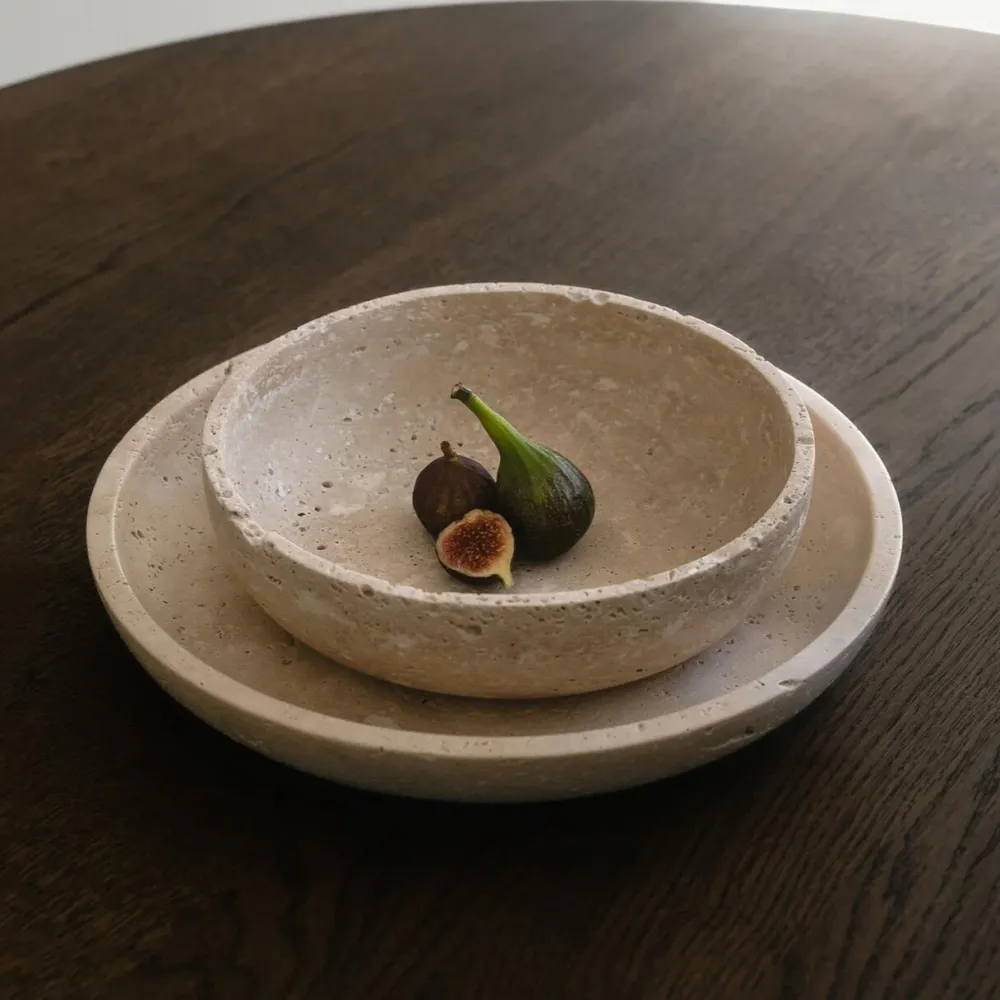 Wabi Sabi Nordic Andet Boligtilbehør>Hyben Skål Travertin Medium