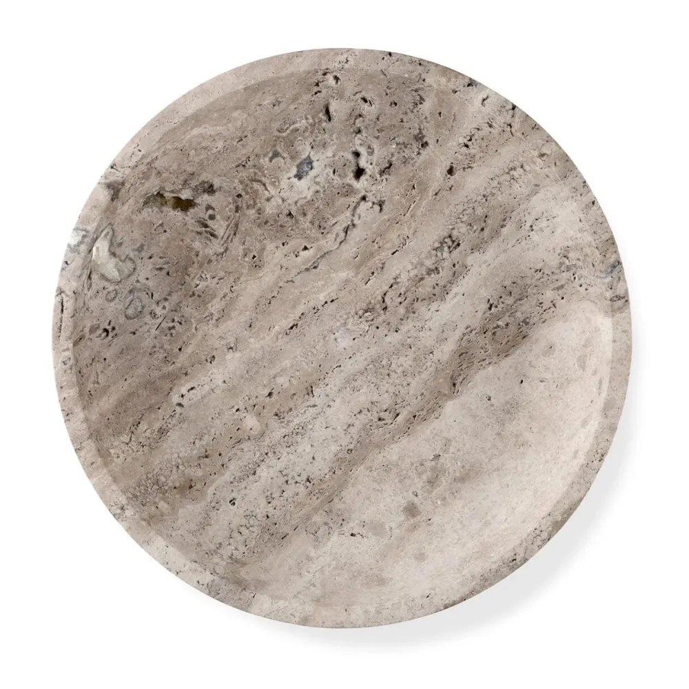 Wabi Sabi Nordic Andet Boligtilbehør>Hyben Skål Travertin Silver Small