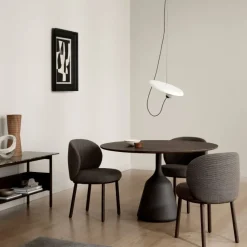 Wendelbo Borde|Stue>Coin Spisebord Ø120 Brunbejdset Eg