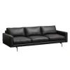 Wendelbo Sofaer|Stue>Edge V1 3-Pers. Sofa Sort Faith Læder